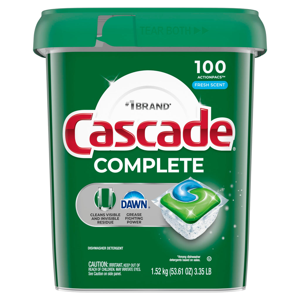 Cascade Complete Dishwasher Pods - Fresh Scent Phosphate-Free

