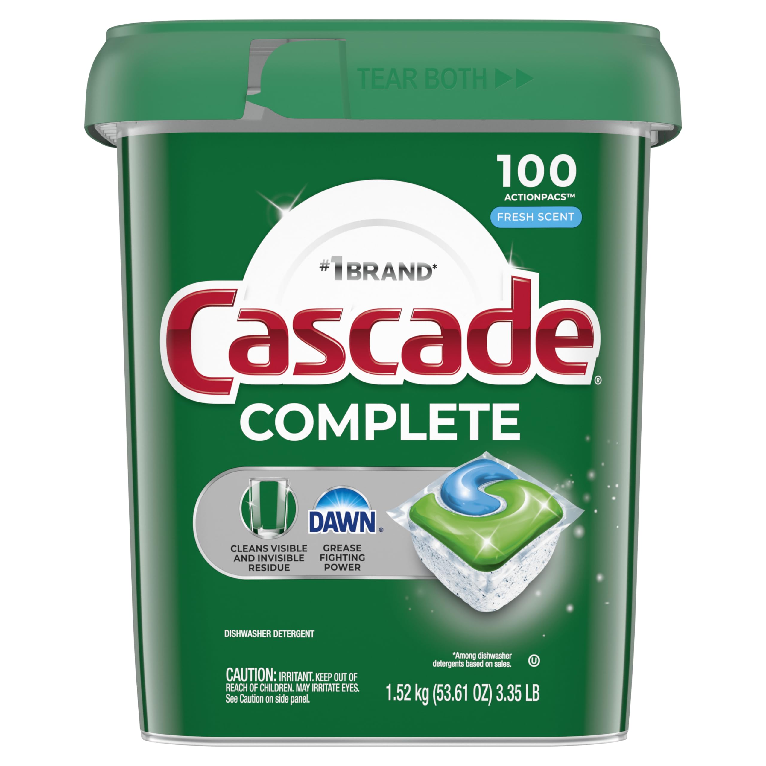 Cascade Complete Dishwasher Pods - Fresh Scent Phosphate-Free


