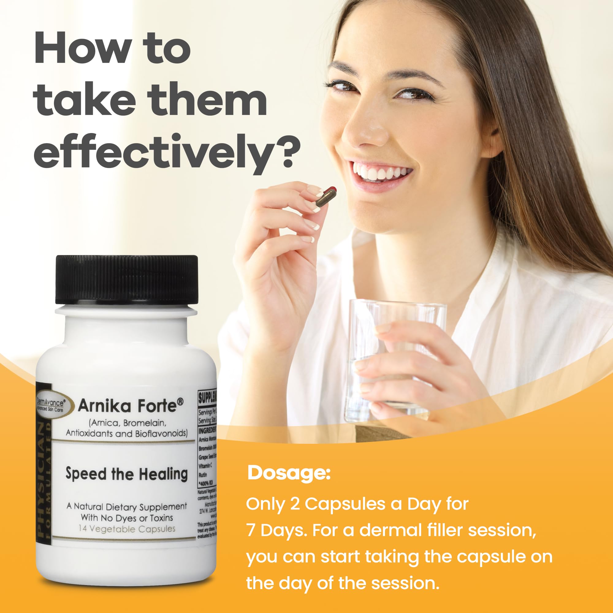 DermAvance Arnica Capsules for Bruising & Swelling

