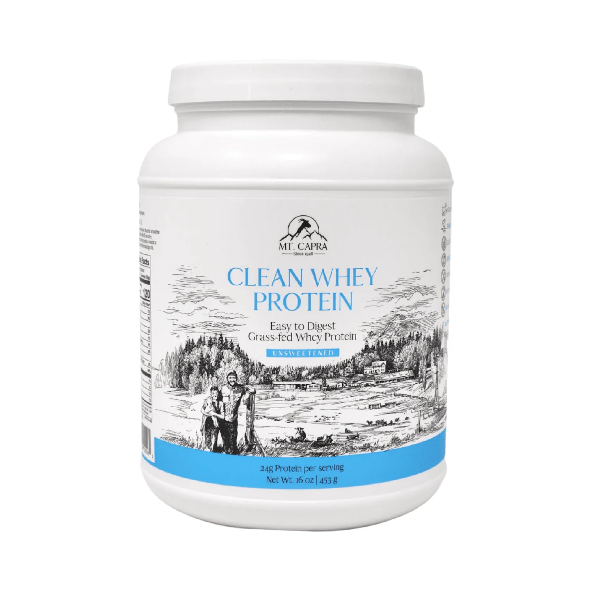 Mt. Capra Goat Whey Protein Powder - Grass-Fed Undenatured

