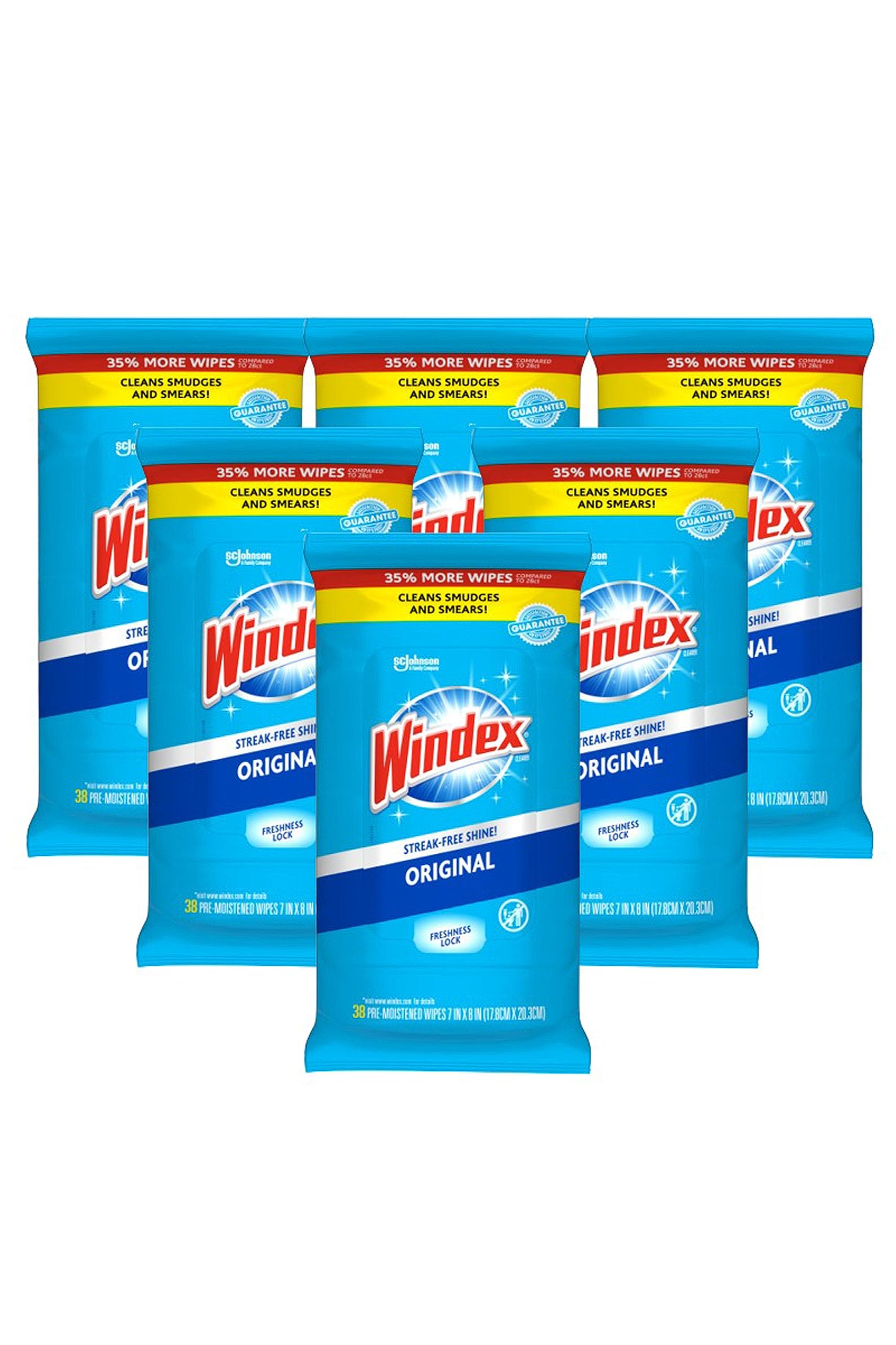 Windex Glass Cleaning Wipes Original Scent

