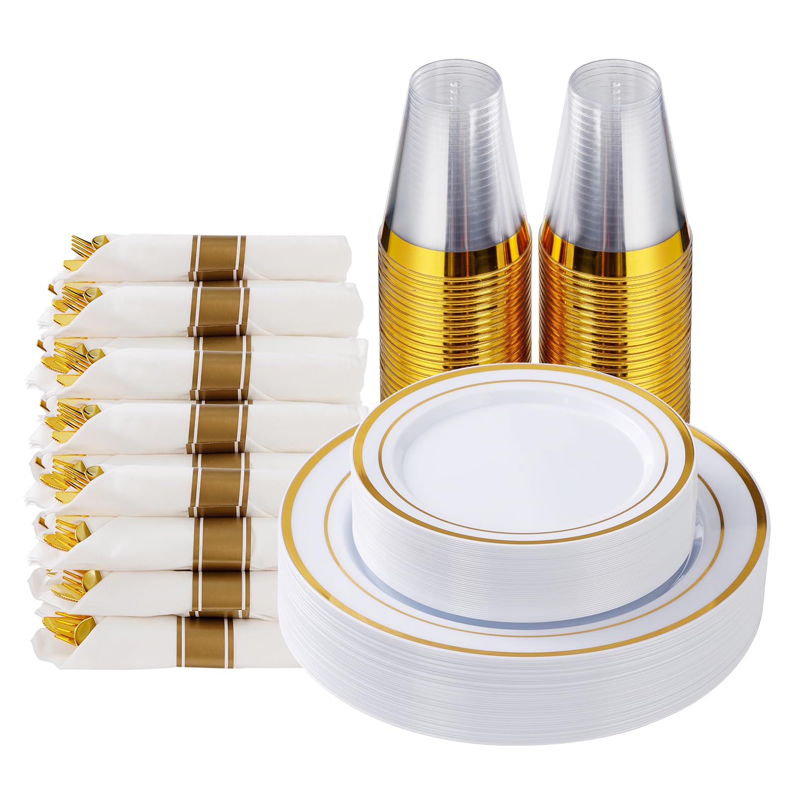 Plastic Dinnerware Set by Goodluck for Parties