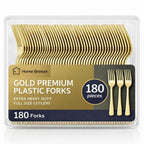 Heavy-Duty Disposable Plastic Forks – 180 Count

