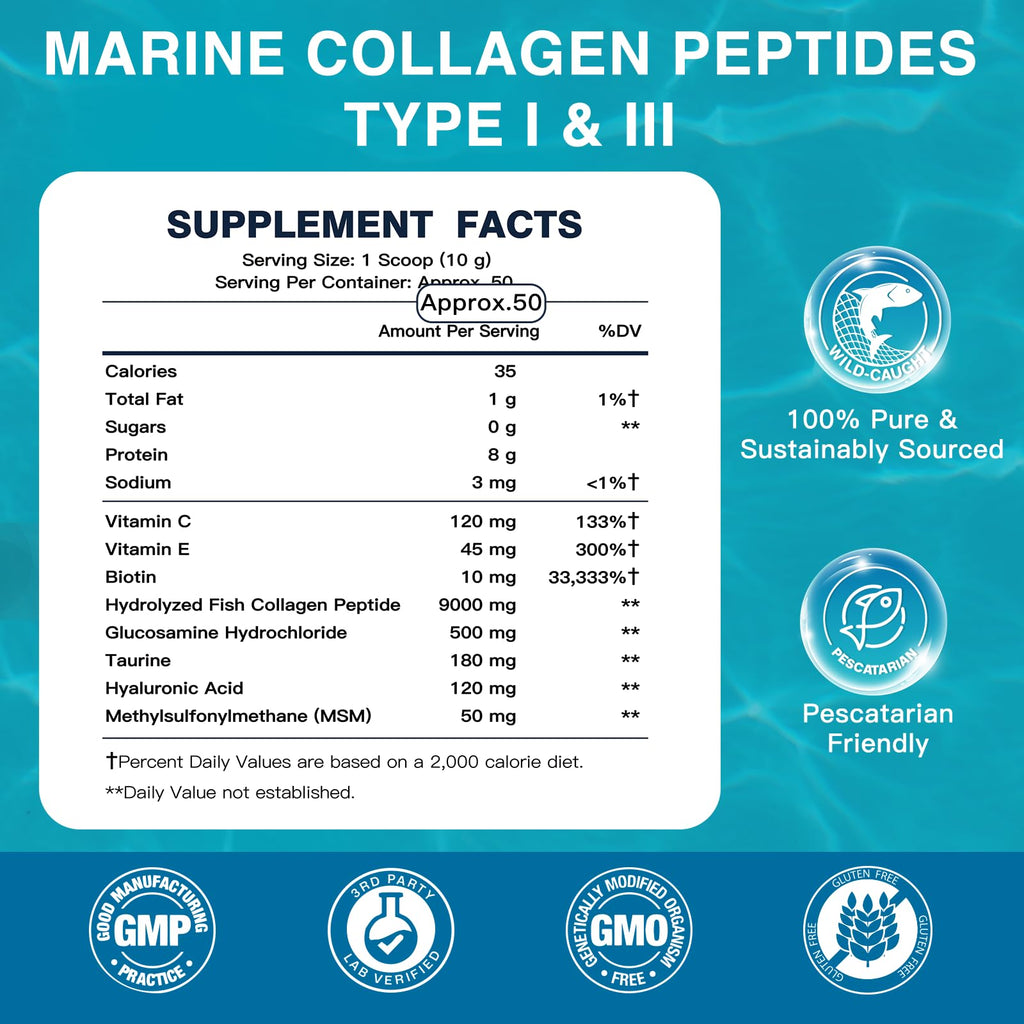 Marine Collagen Peptides Powder DRFOSTER with MSM + GC


