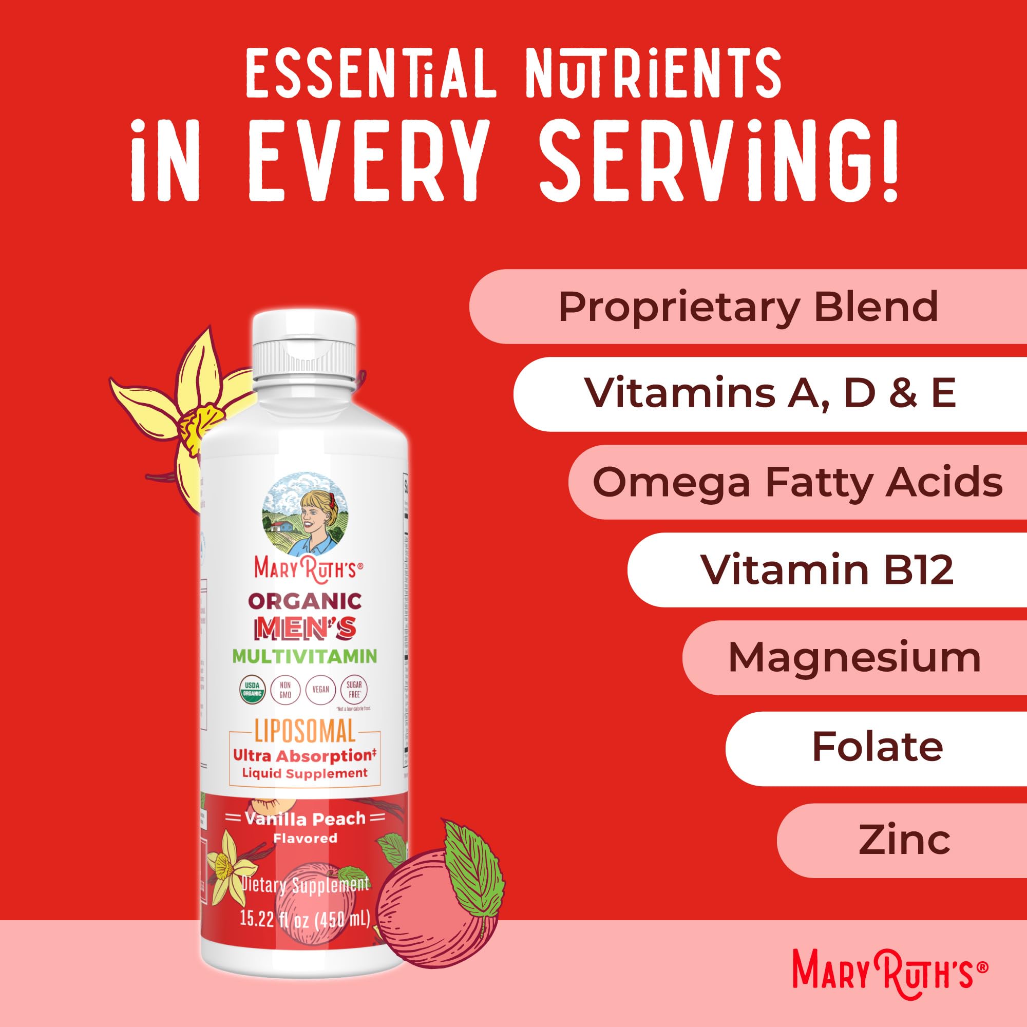 MaryRuth's Liposomal Multivitamin Liquid | Immune Support

