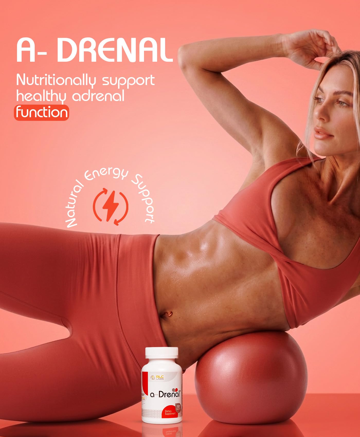 RLC Labs a-Drenal Adrenal Support Herbal Supplement

