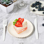 FOCUSLINE Paper Plates White Uncoated Disposable


