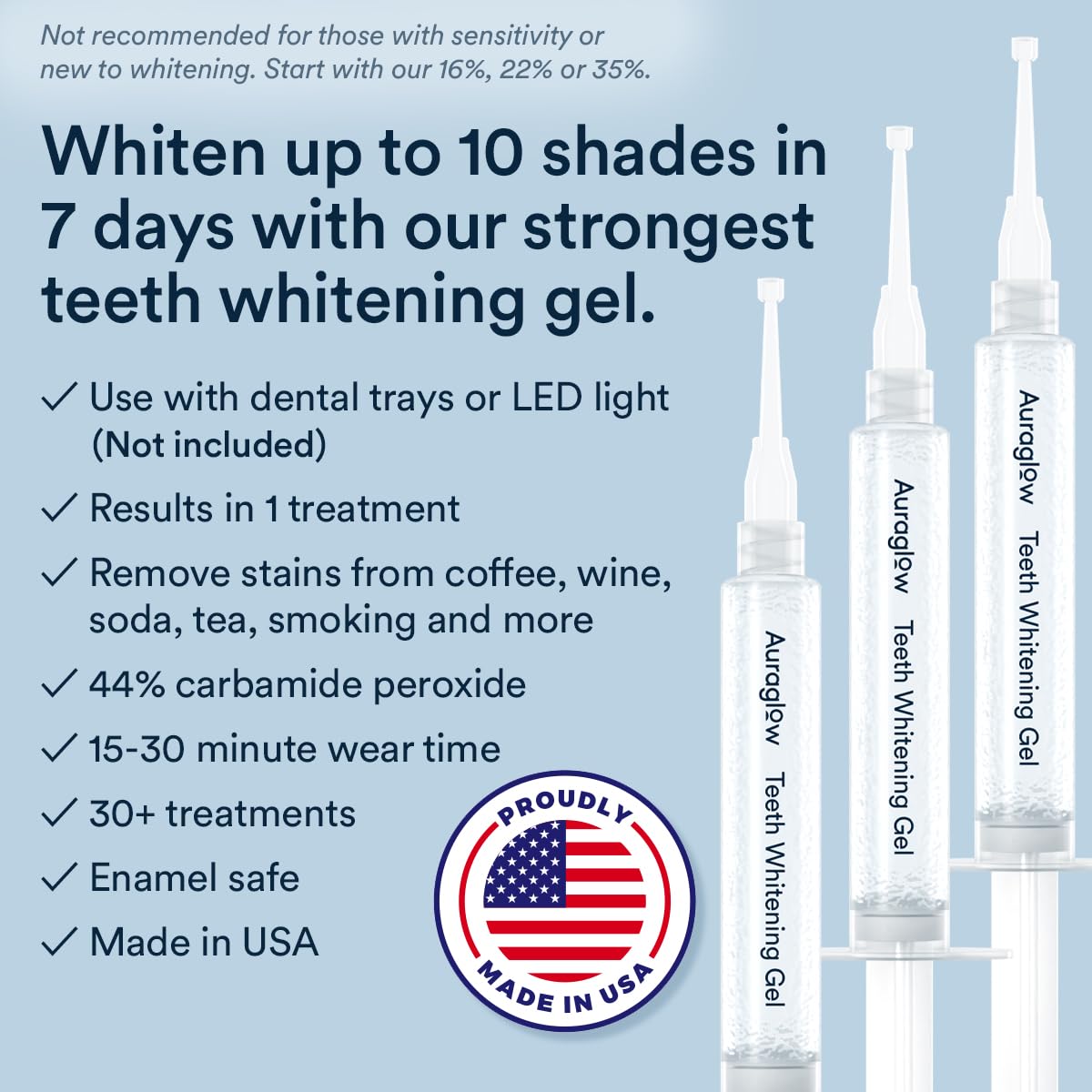 Auraglow Teeth Whitening Gel for Trays & Aligners

