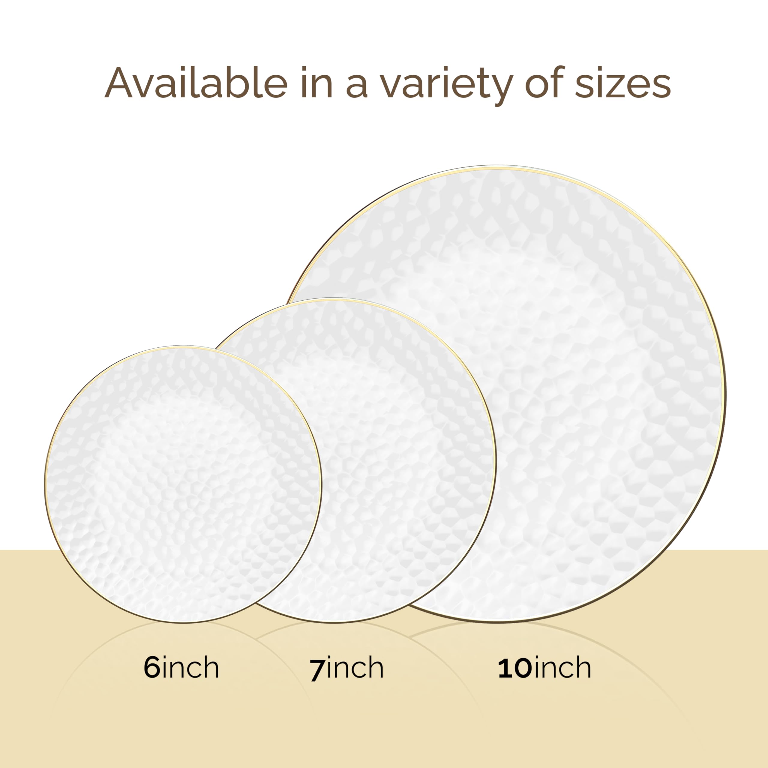 R-kay Disposable Plastic Dessert Plates | Heavy Duty

