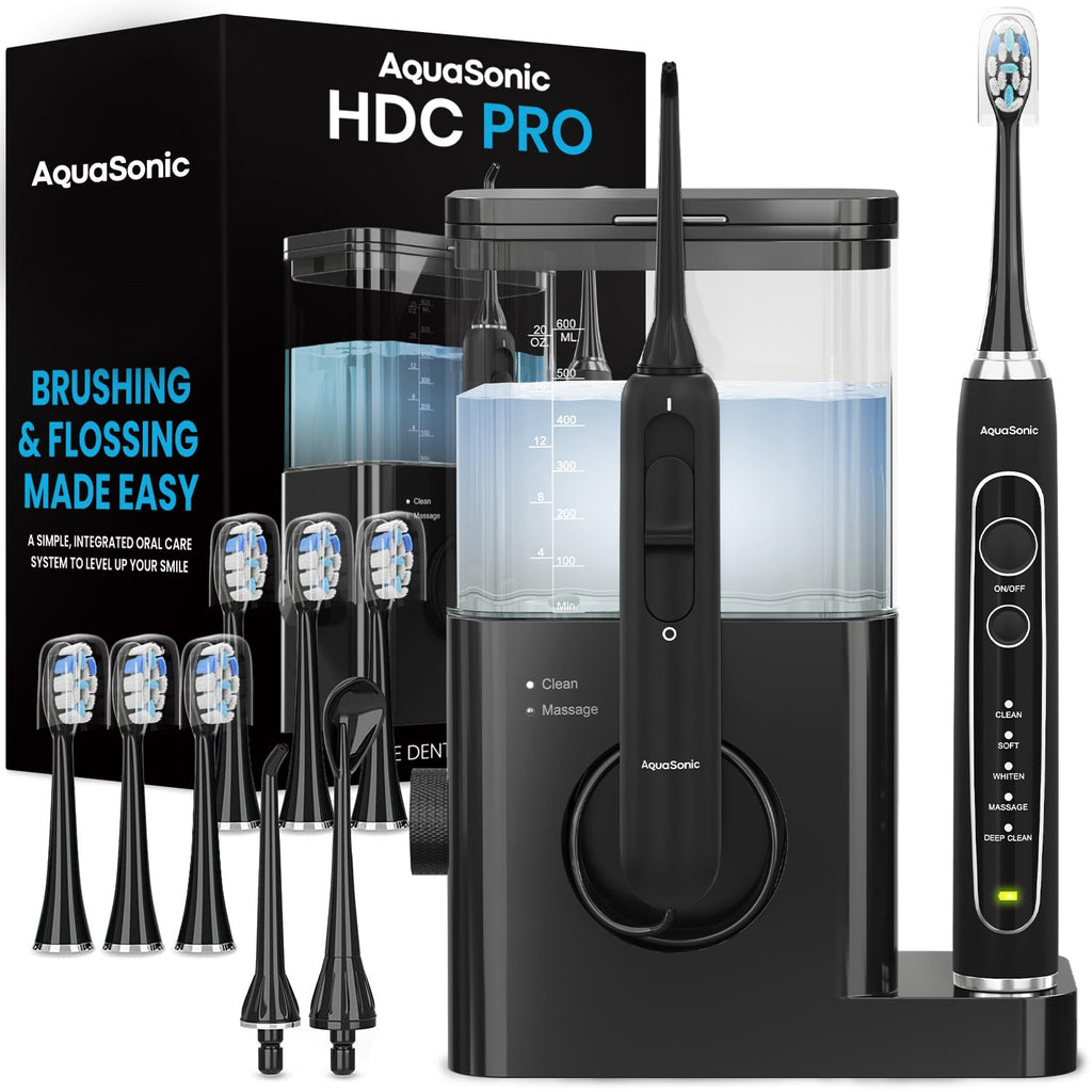 AquaSonic Home Dental Center PRO AllinOne Toothbrush Flosser

