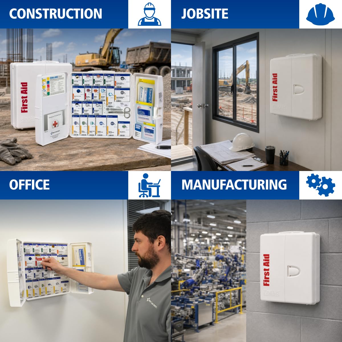 First Aid Only SmartCompliance First Aid Kit Cabinet

