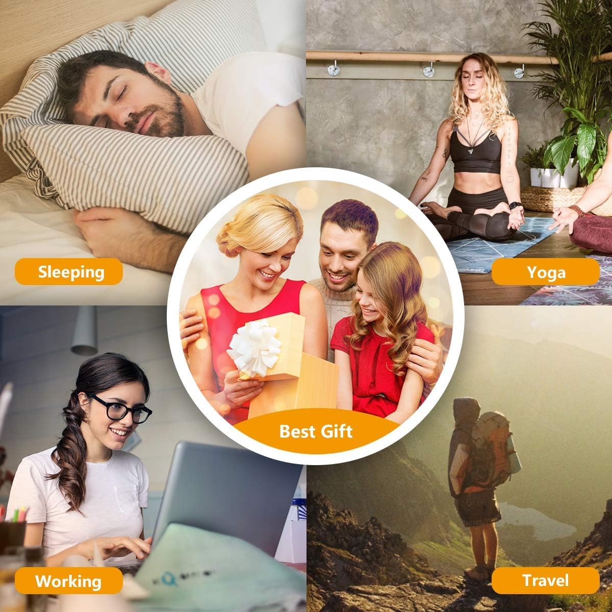 Easysleep Sound Machine with 25 Sounds, Night Light

