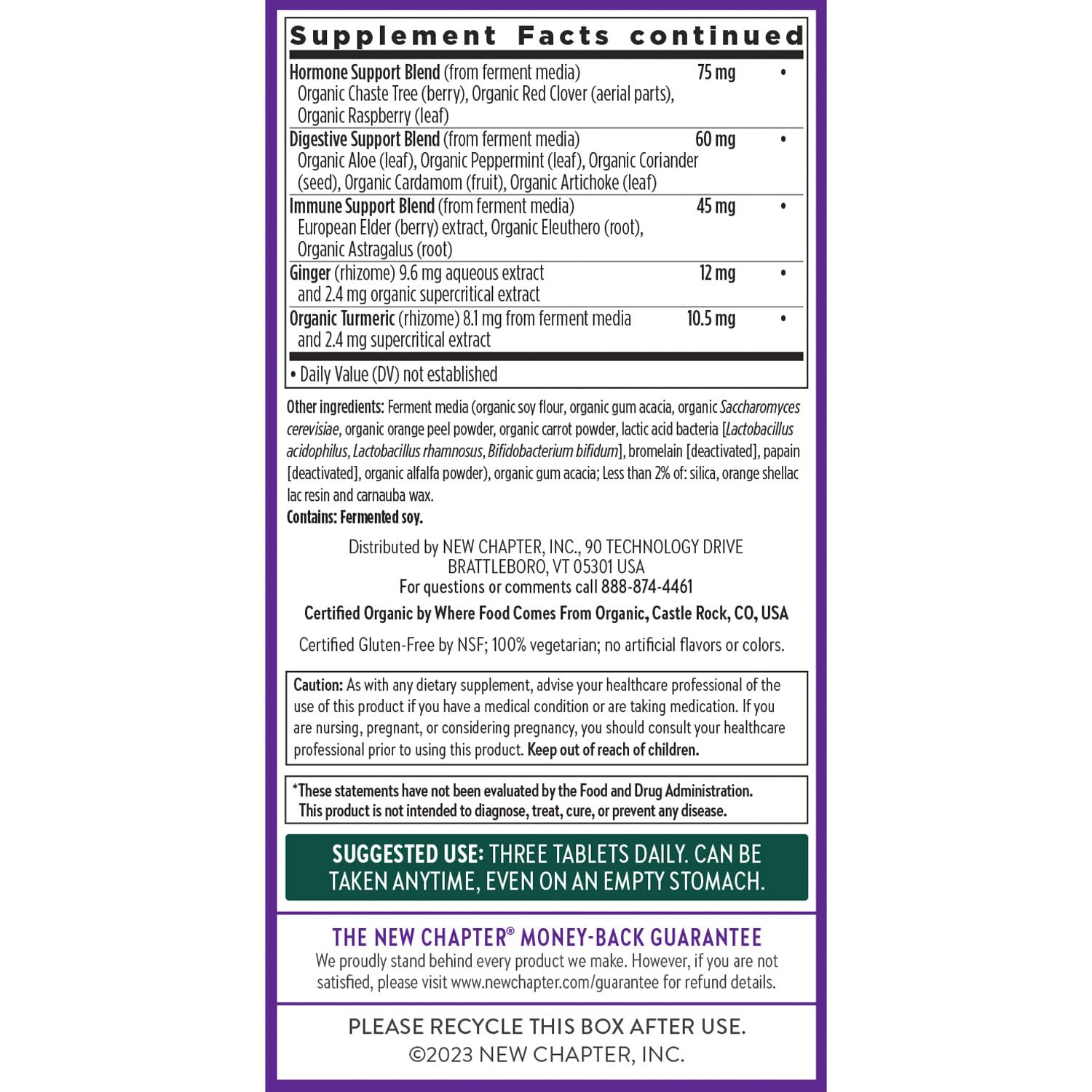 New Chapter Women’s Multivitamin 40+ Advanced Formula


