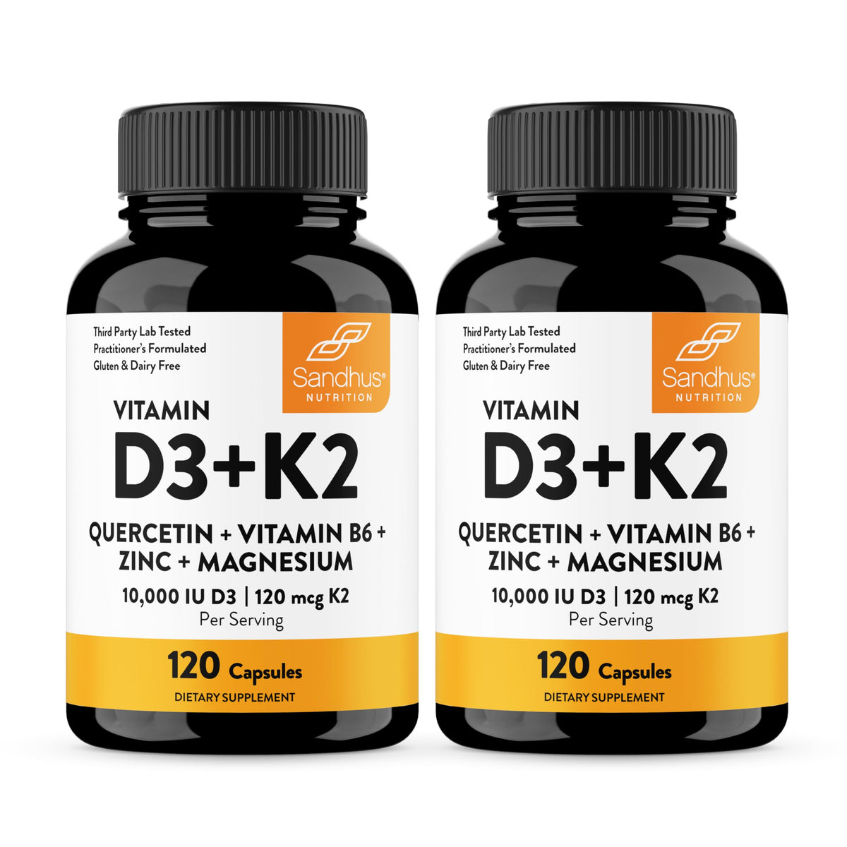 Sandhu's Vitamin D3 K2 Magnesium and Quercetin Supplement