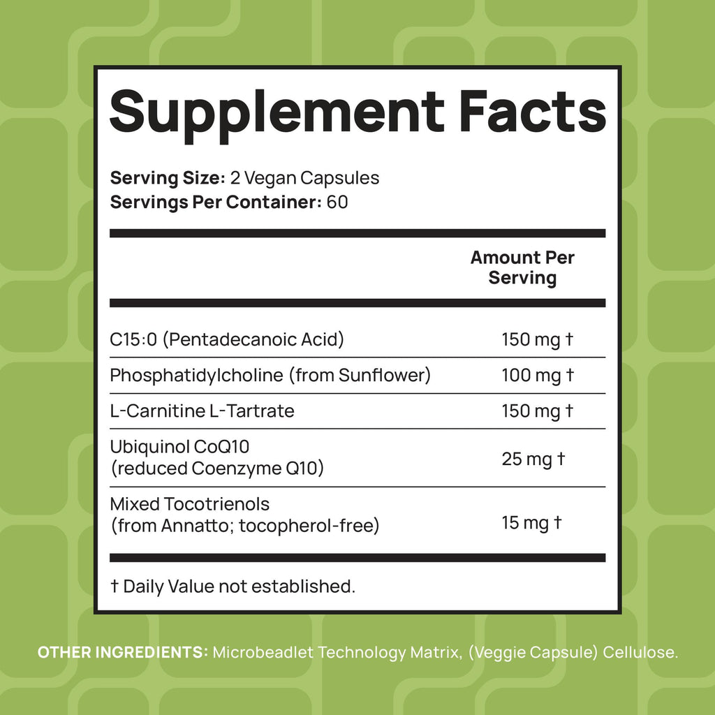 C15:0 Pentadecanoic Acid Supplement for Cellular Health

