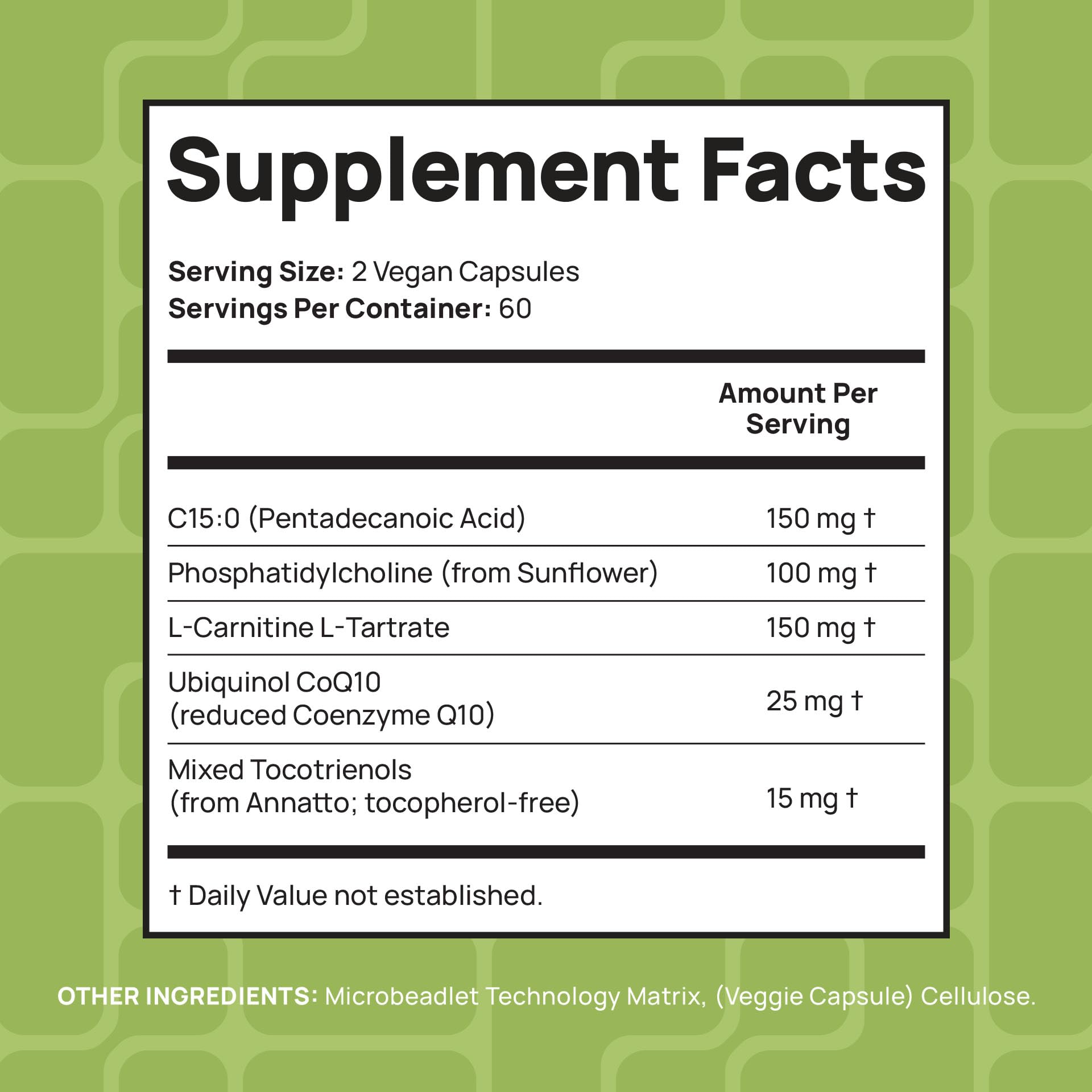 C15:0 Pentadecanoic Acid Supplement for Cellular Health

