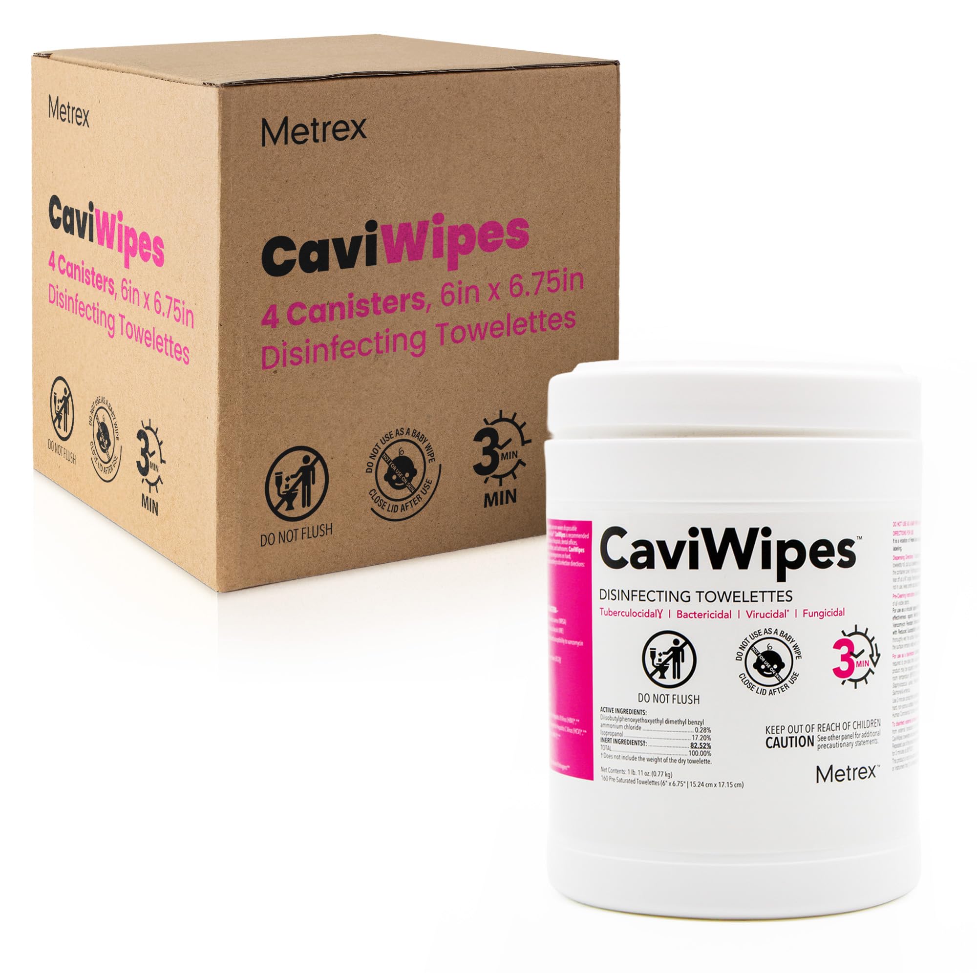 Metrex CaviWipes Disinfecting Towelettes Alcohol-Based Wipes


