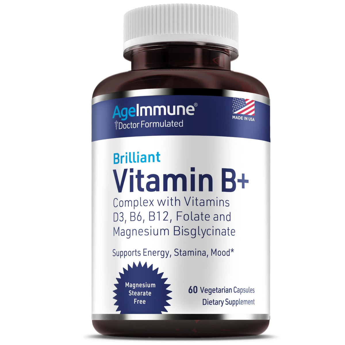 AgeImmune Vitamin B Complex Supplement

