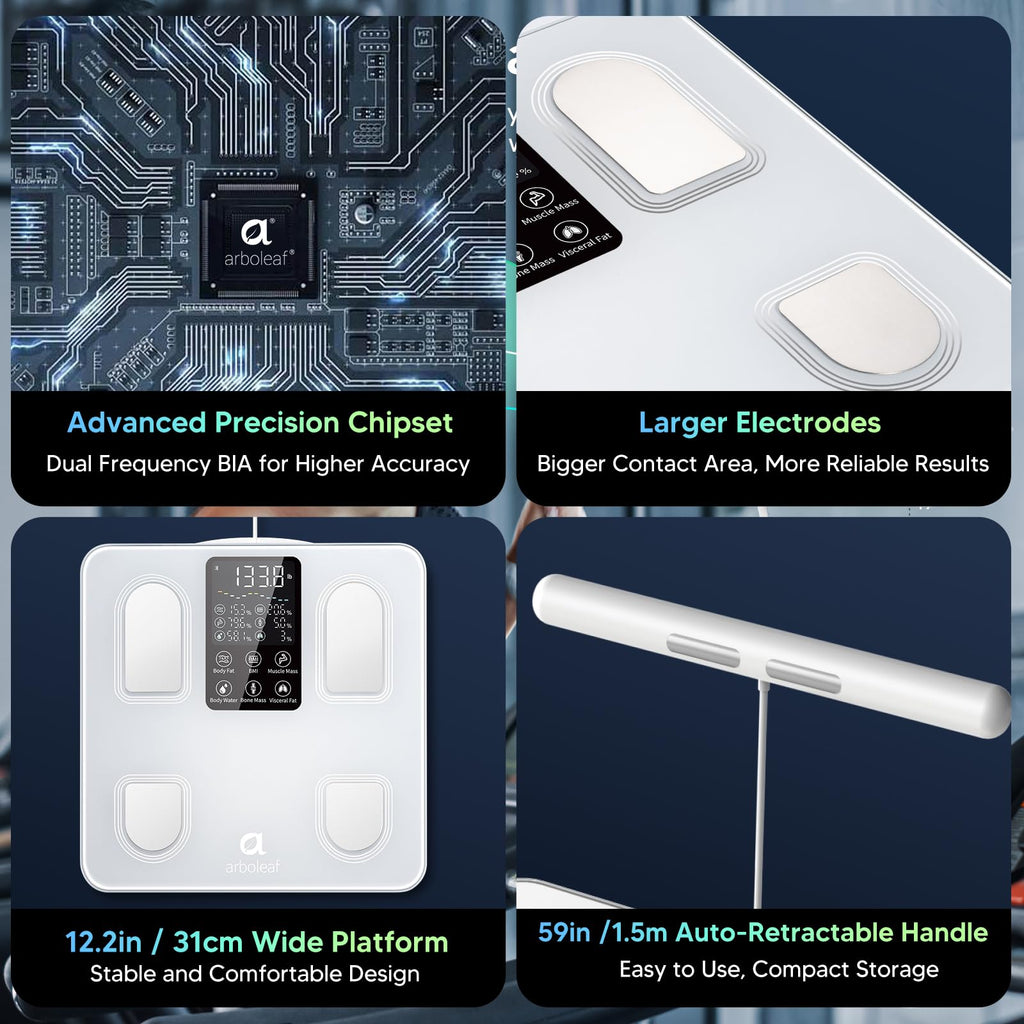 Arboleaf 8-Electrode Smart Body Scale with Body Composition

