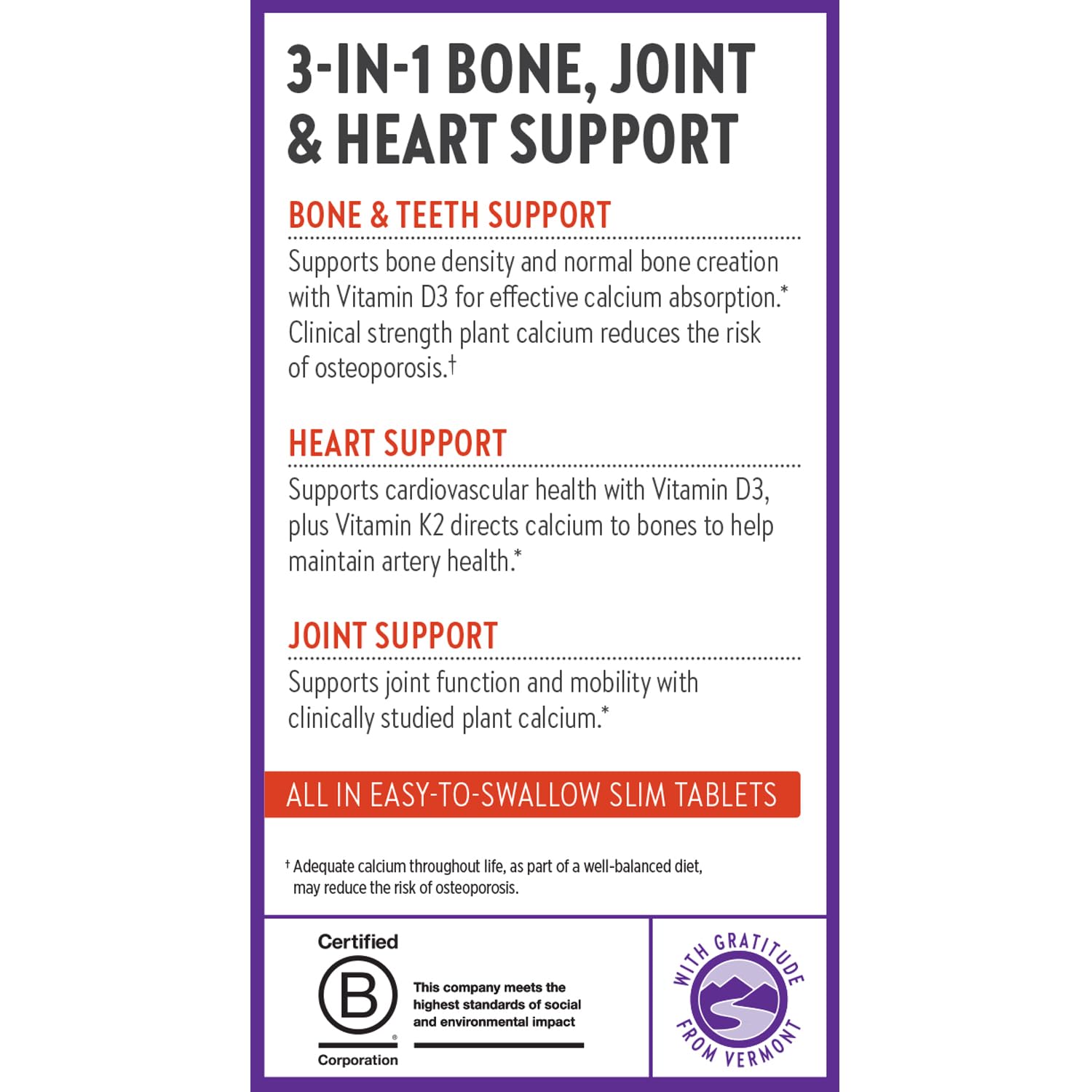 New Chapter Bone Strength Take Care Calcium Red Marine Algae

