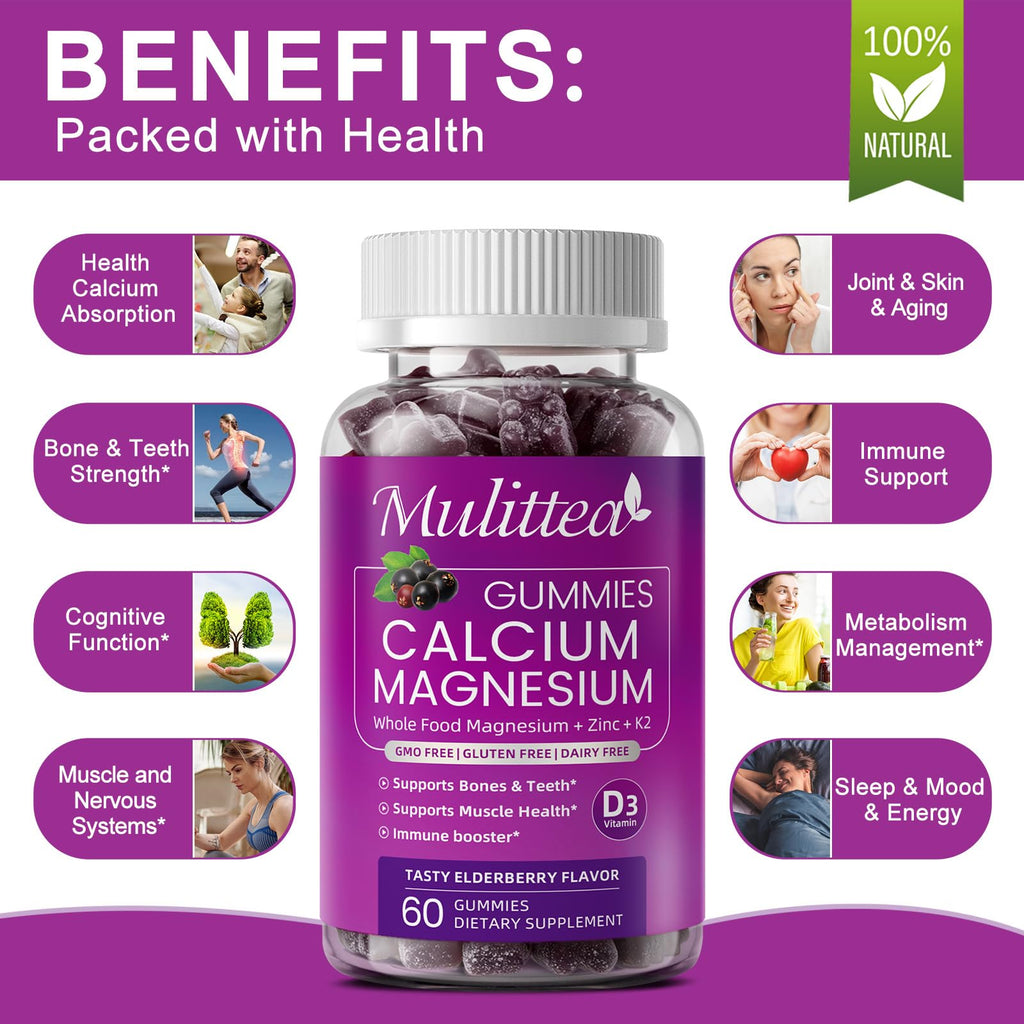 Calcium Gummies Plant Based for Bone Health

