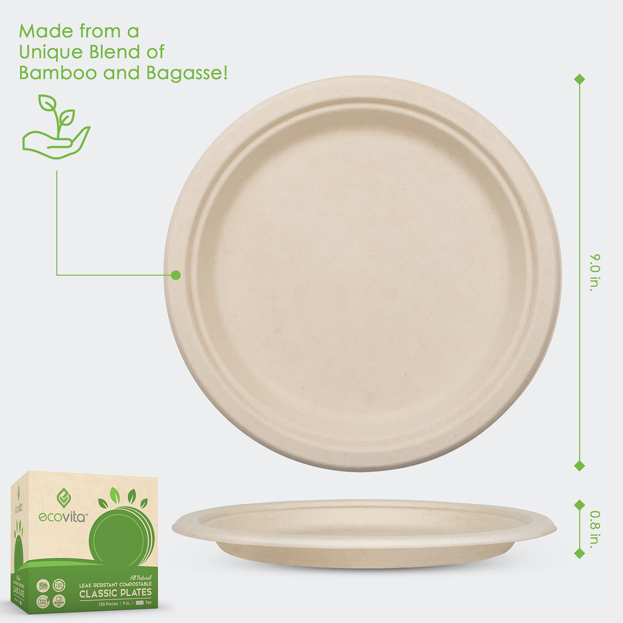 Ecovita Plates - Eco Friendly Tableware

