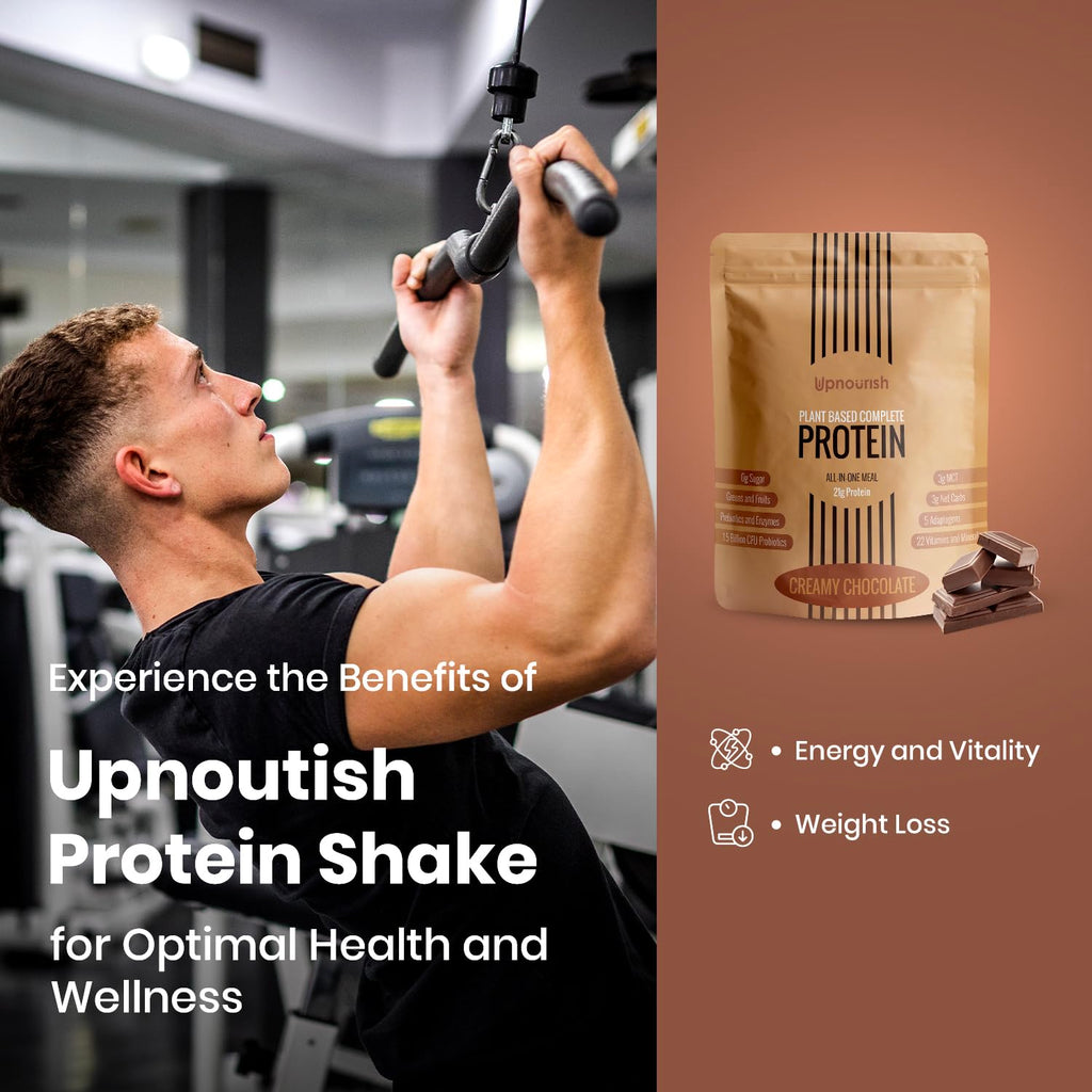 UpNourish Plant-Based Protein Powder with Probiotics

