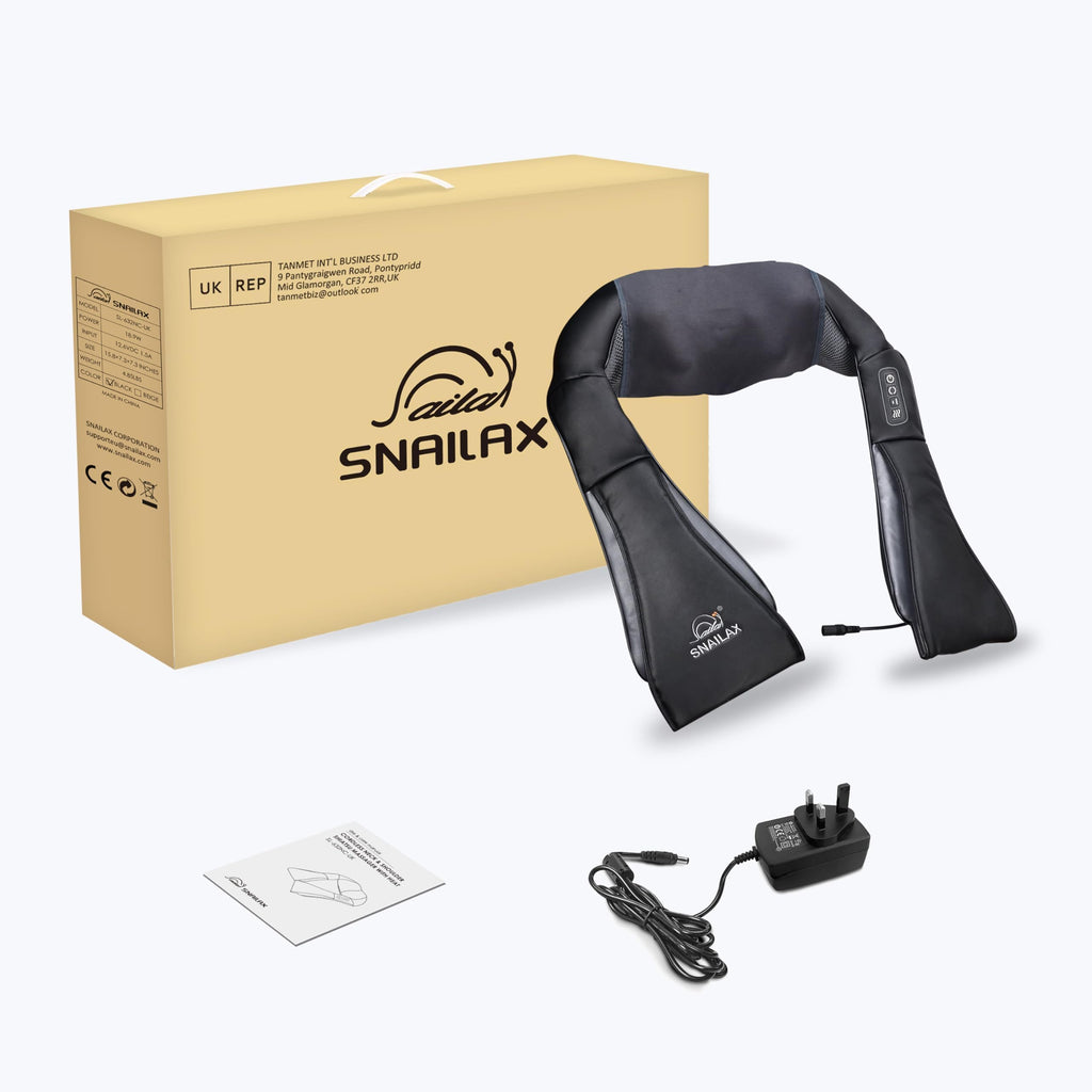 Snailax Cordless Shiatsu Neck Massager with Heat

