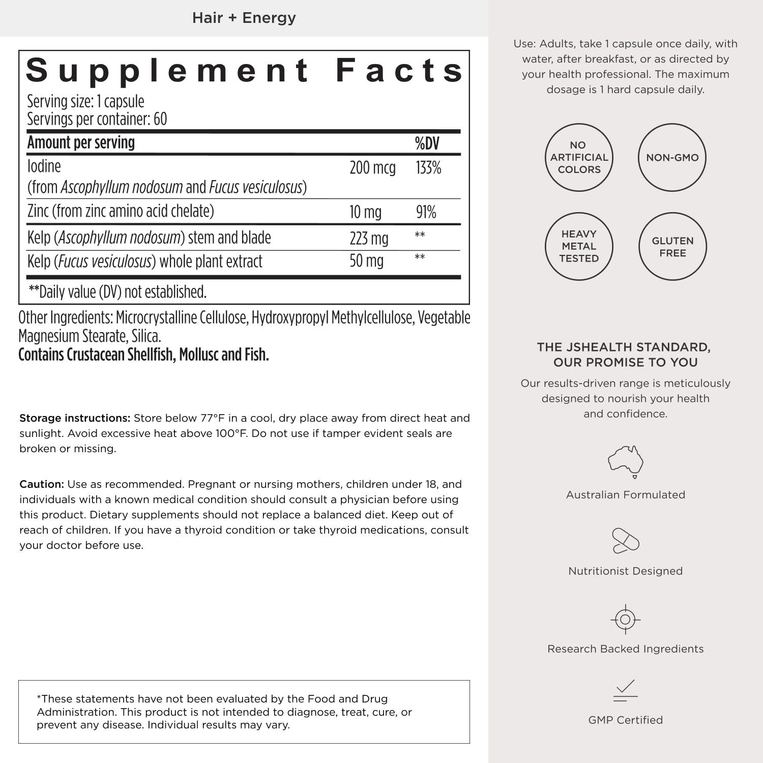 JSHealth Hair Growth Vitamins for Women – Hair Strength

