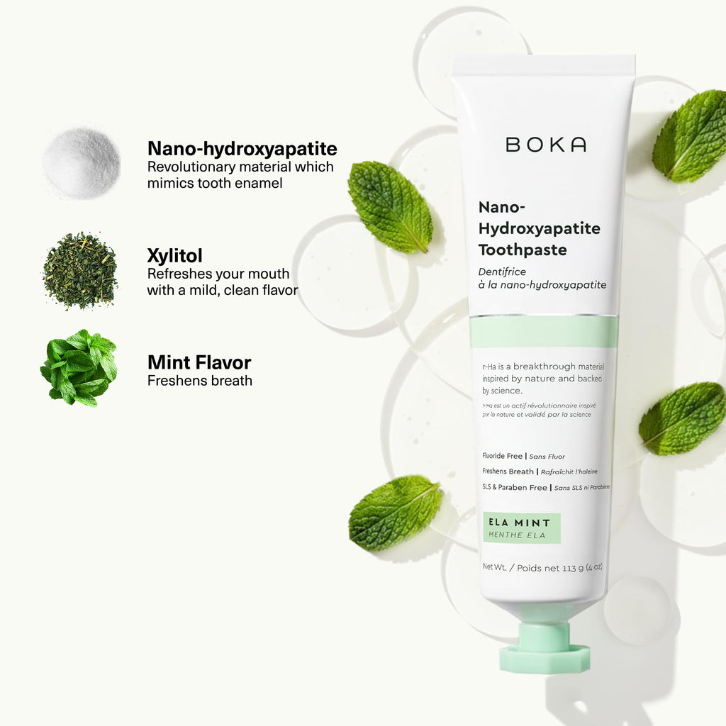 Boka Nano Hydroxyapatite Toothpaste | Fluoride-Free


