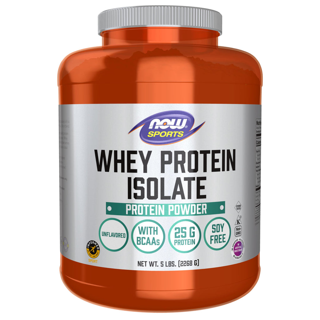 NOW Foods Whey Protein Isolate with BCAAs - Unflavored

