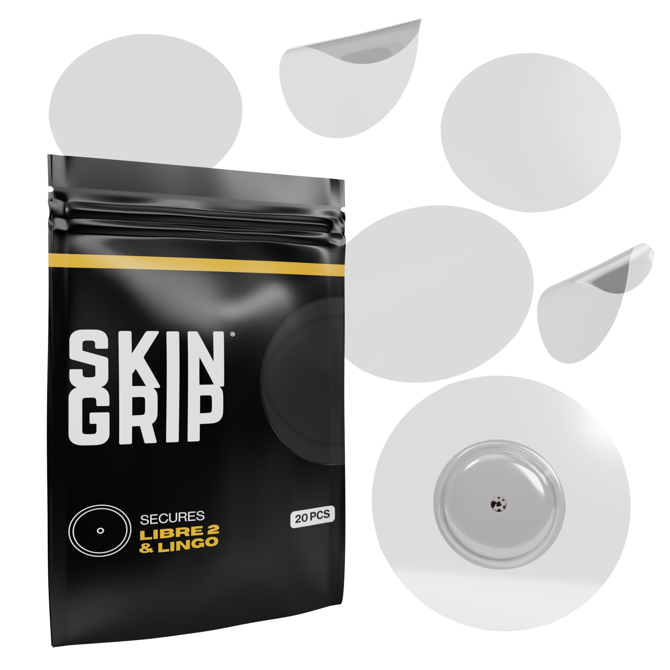 Skin Grip CGM Patch for Sensor Covers