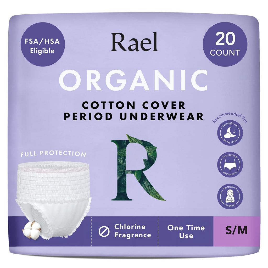 Rael Disposable Underwear for Women - Organic Cotton Cover

