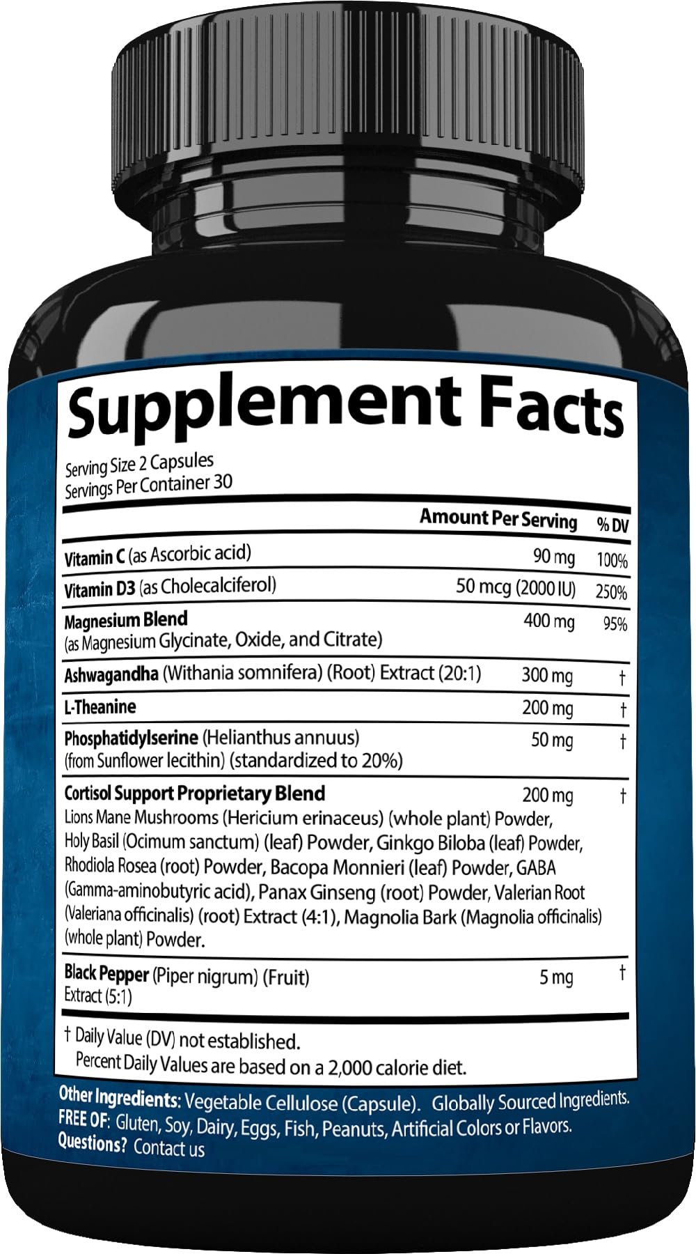 StrongVit Cortisol Support Supplement with Magnesium

