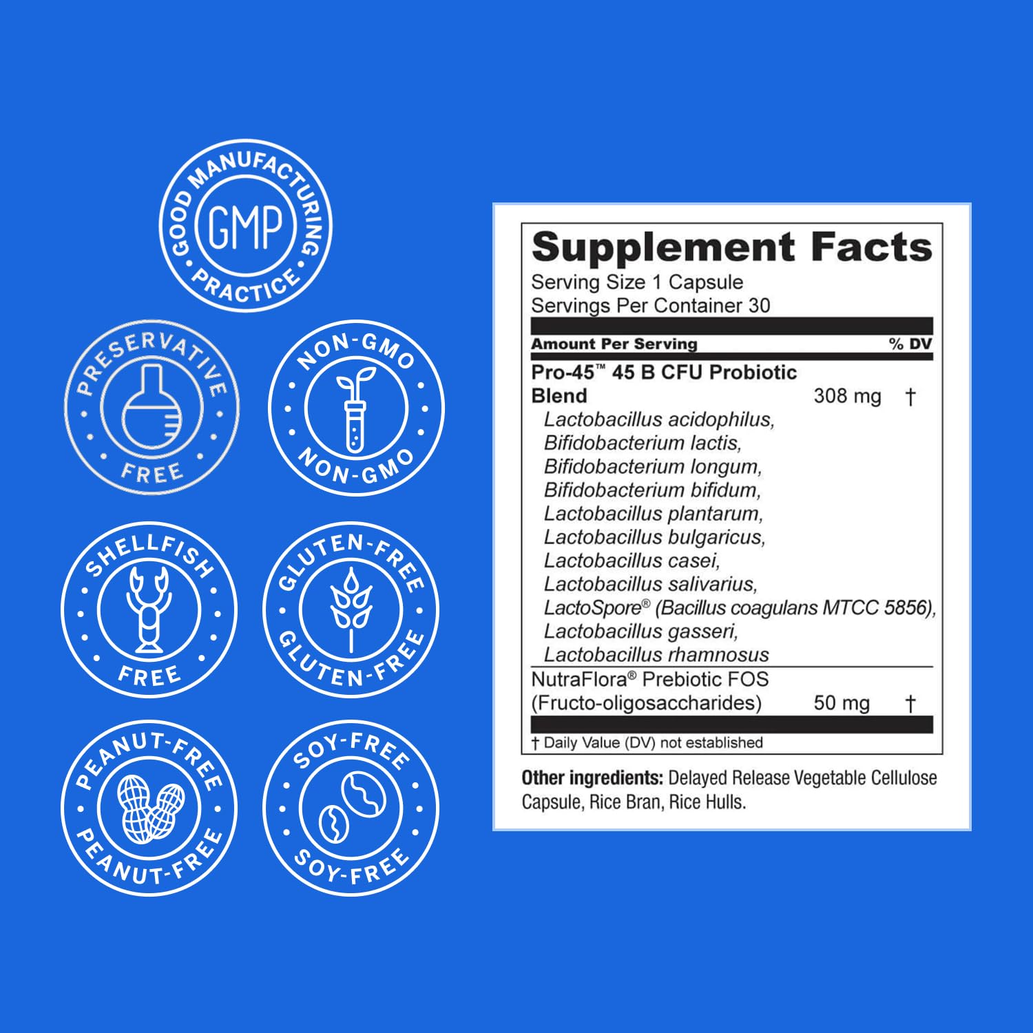 Live Conscious PRO45 Probiotics for Women & Men - 45B CFU Probiotic Supplement

