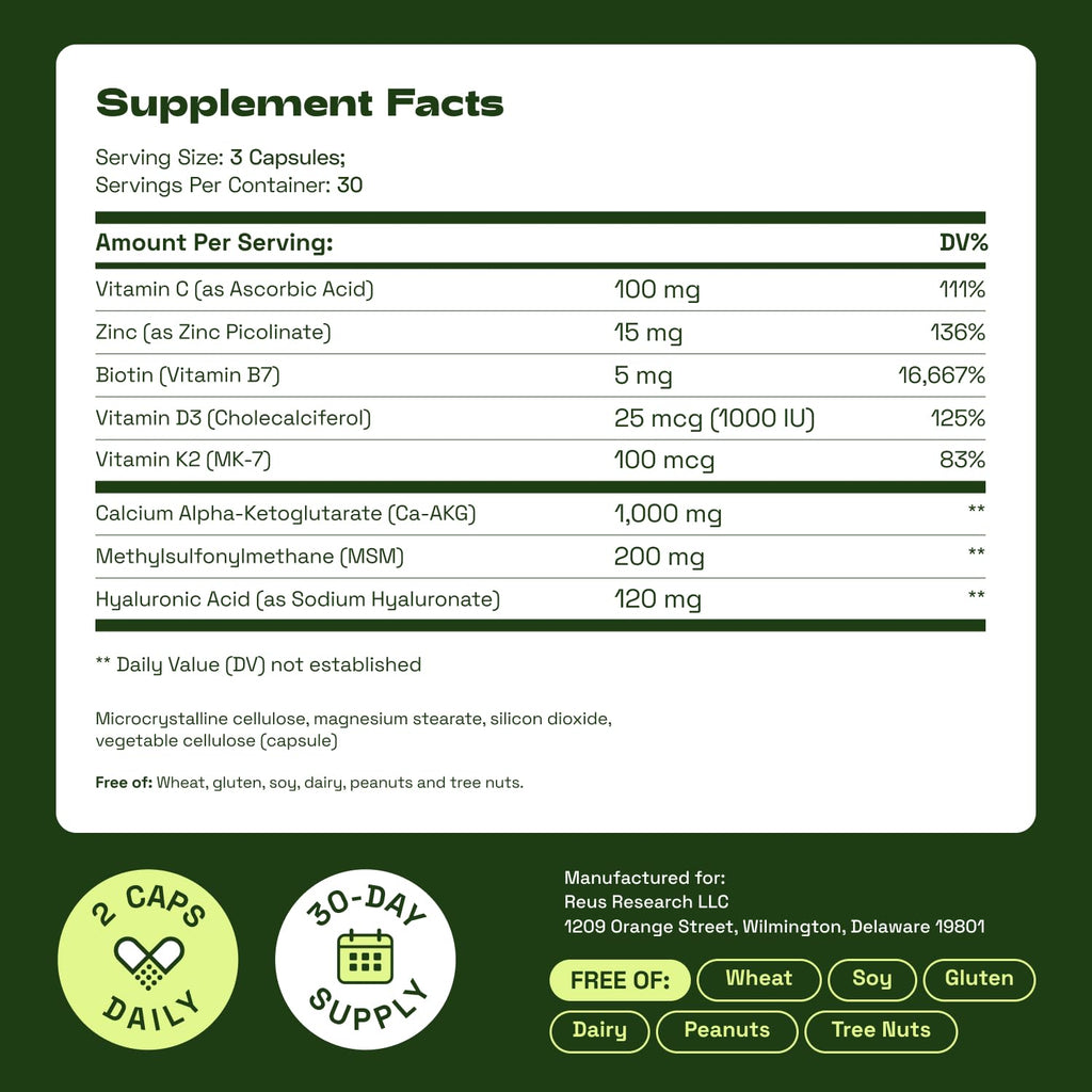 Cata-Kor Hair Skin and Nails Vitamins for Women Biotin

