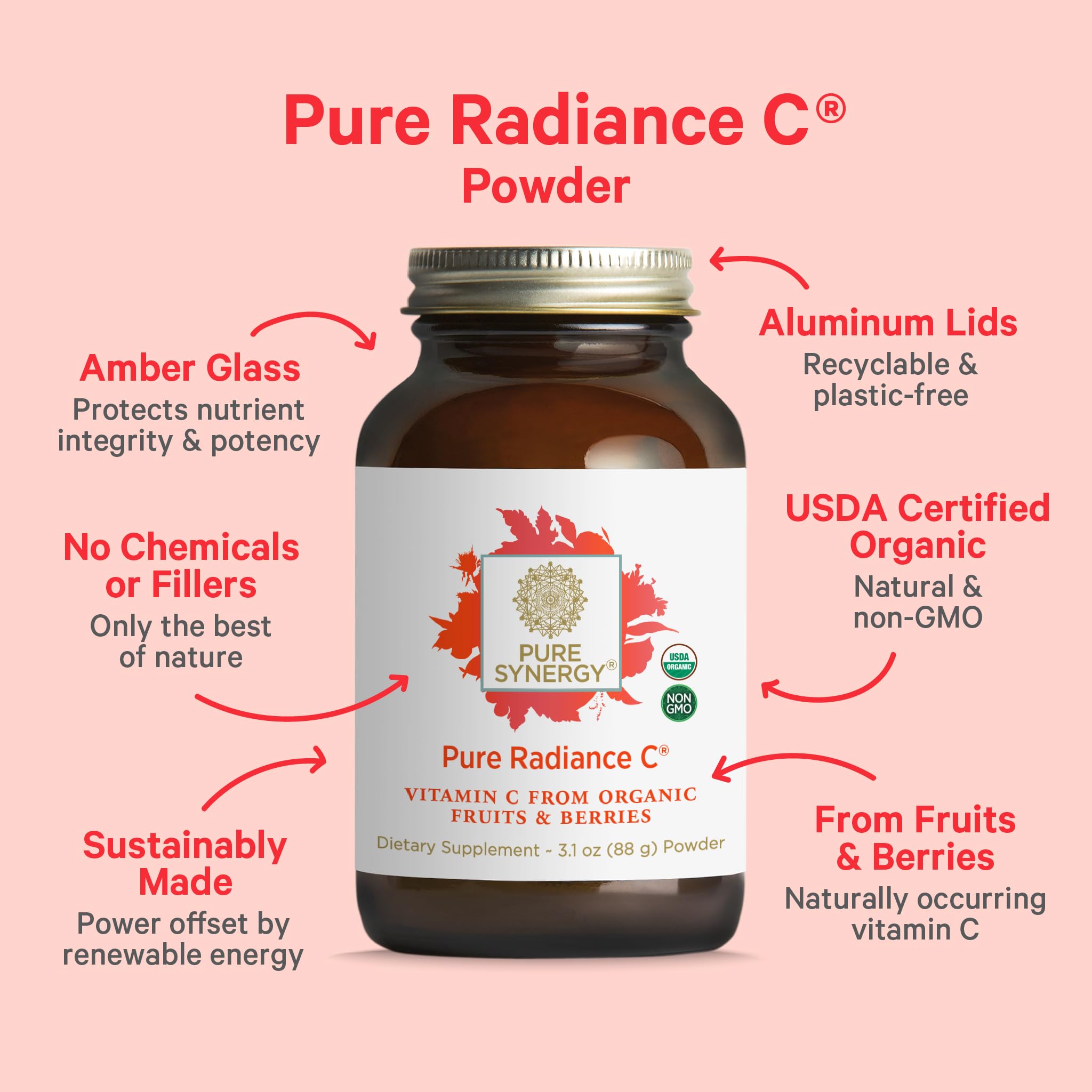 Pure Synergy Pure Radiance C Organic Vitamin C Powder

