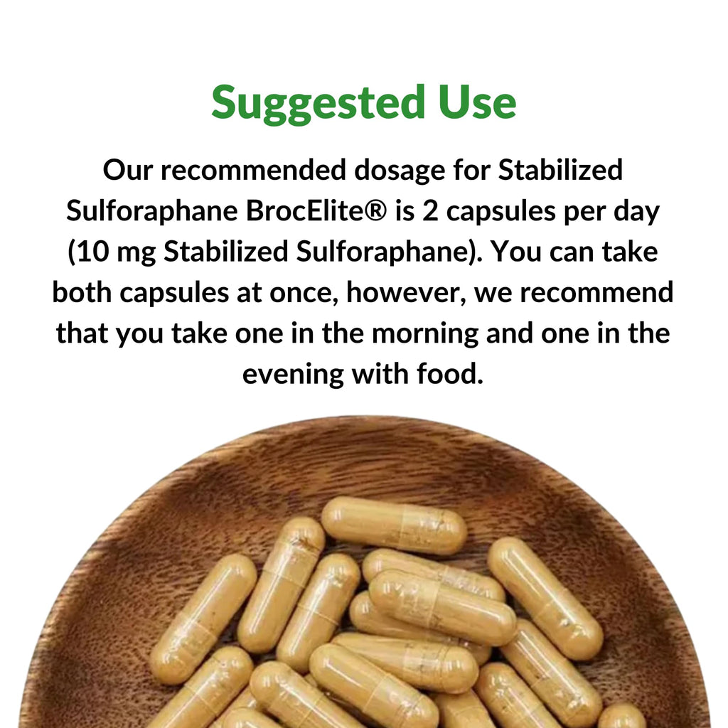 BrocElite Stabilized Sulforaphane Broccoli Supplement

