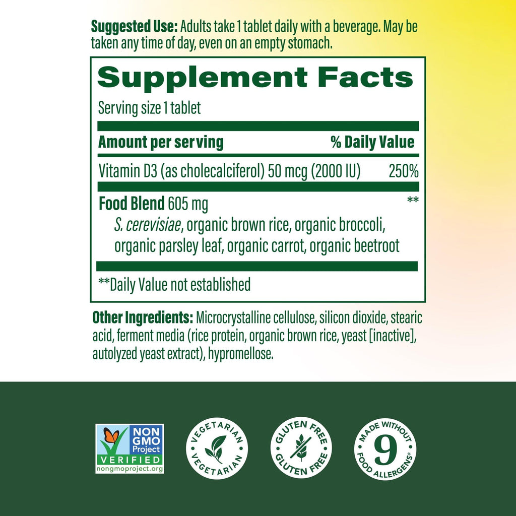 MegaFood Vitamin D3 with Real Food Immune Support | Kosher


