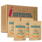 Biodegradable Kids Flossers | Fluoride-Free Dental Picks

