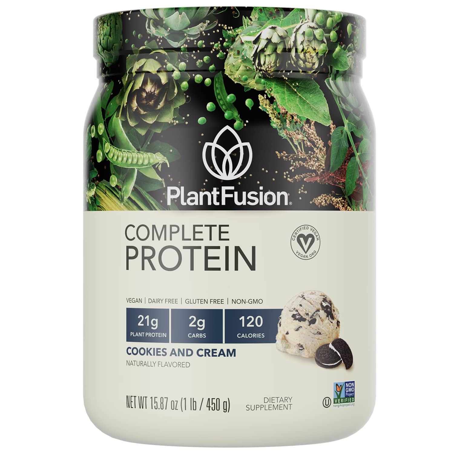 PlantFusion Complete Vegan Protein Powder with BCAAs
