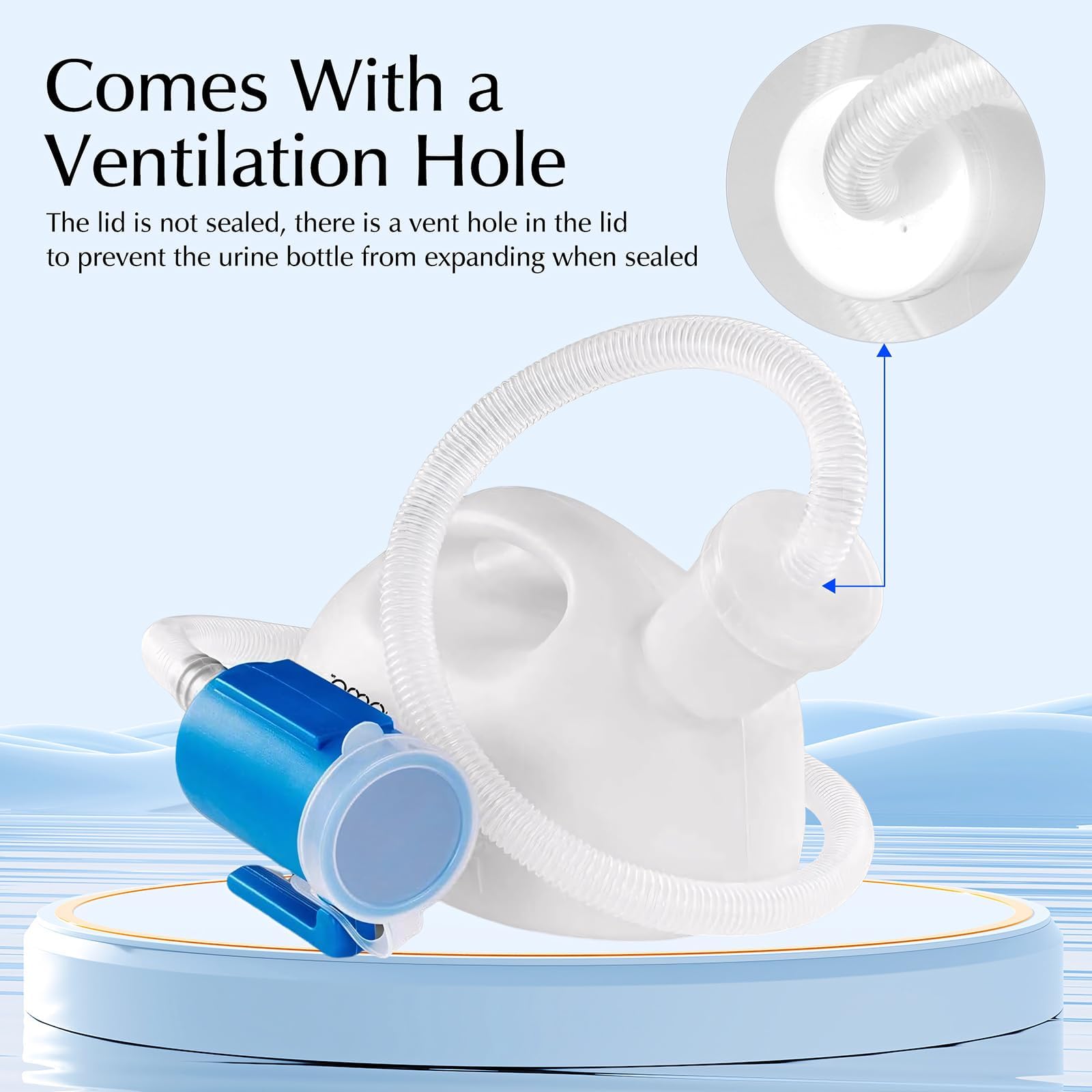 OOCOME Urinal Bottle for Men | Spill-Proof 2000 ml

