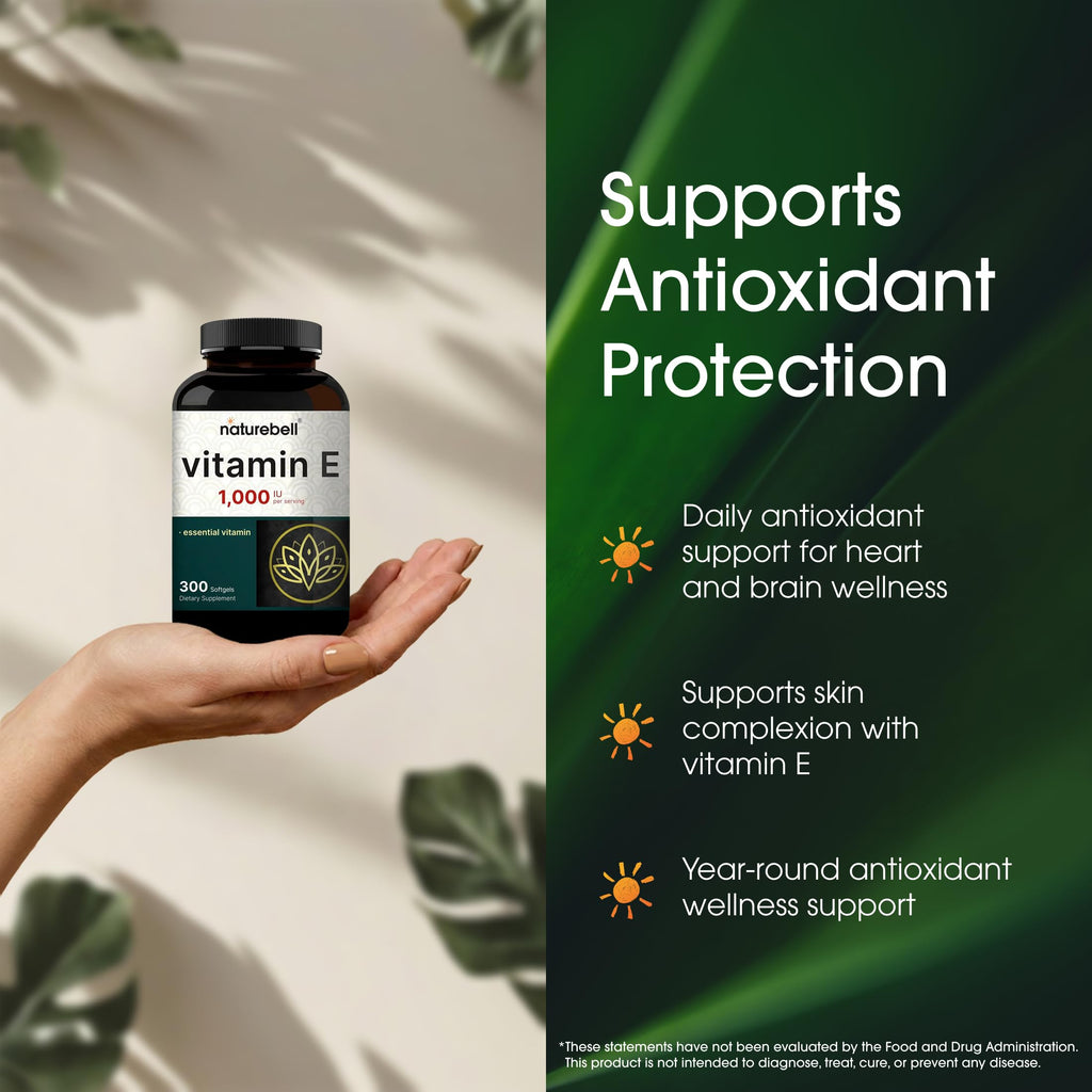 NatureBell Vitamin E Supplement – Antioxidant Support

