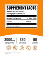 Glycine Capsules by BulkSupplements | Amino Acid

