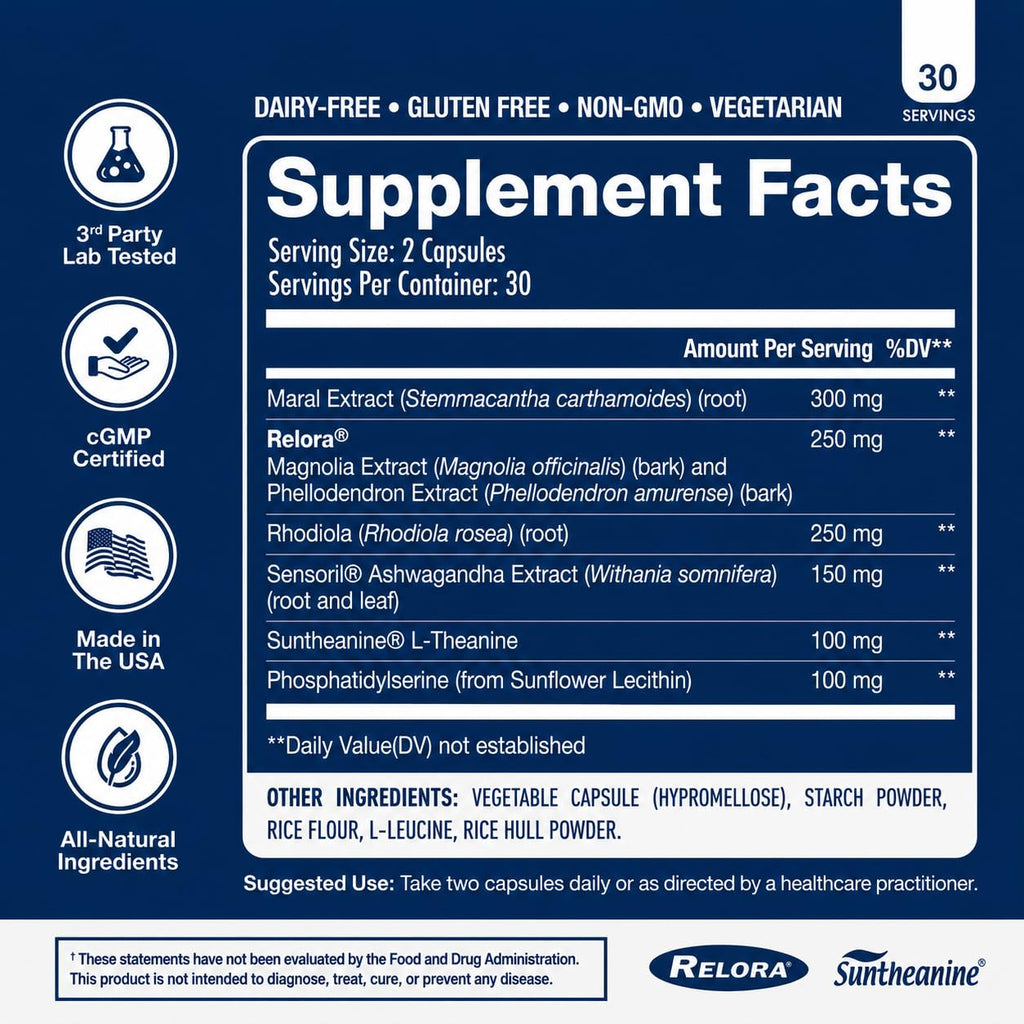 NuEthix Formulations Cortisol Support Supplement

