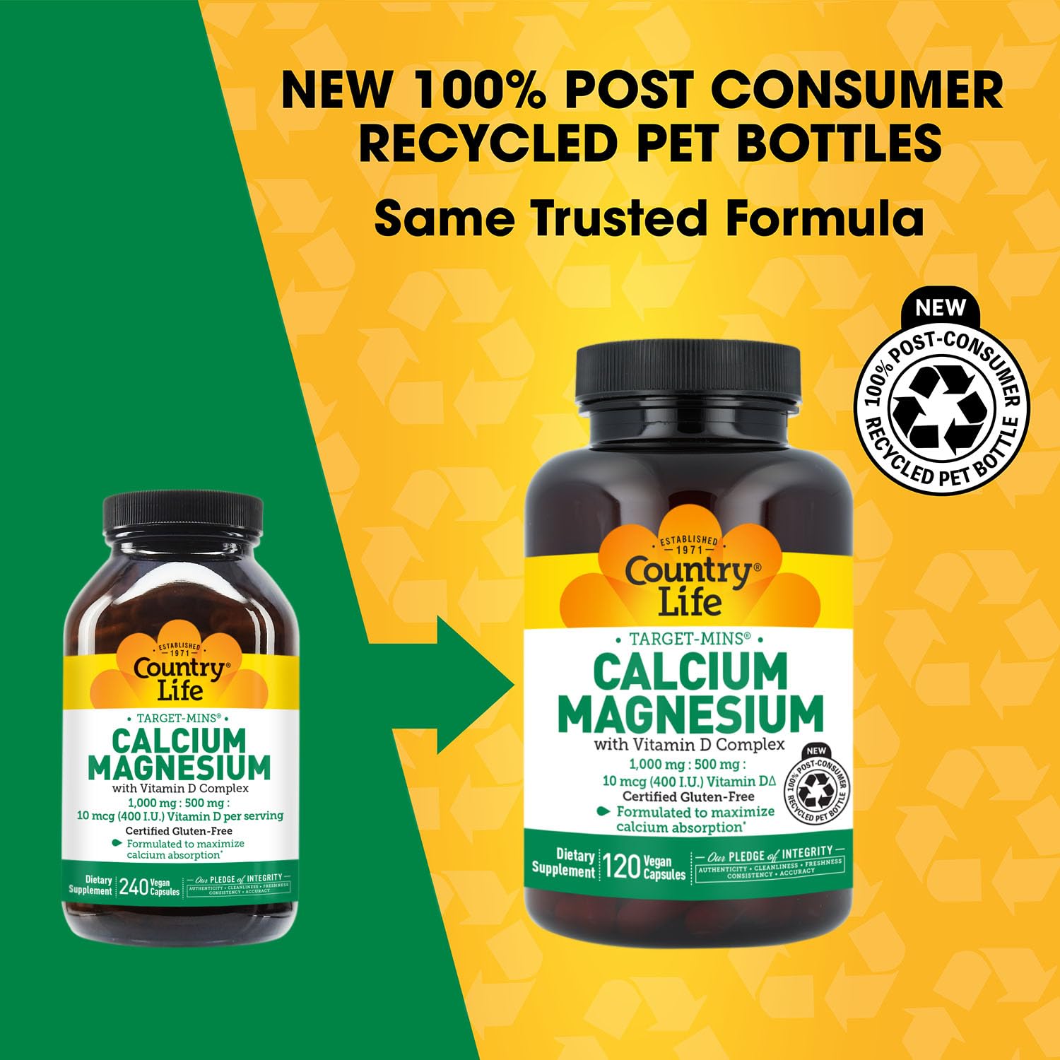 Country Life Target-Mins Calcium Magnesium Vitamin D Complex

