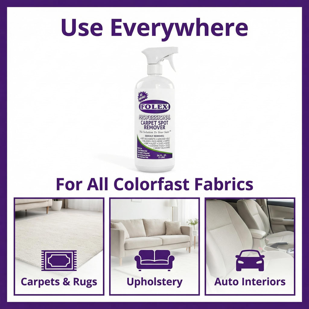 FOLEX Carpet Cleaner Spray - Instant Stain Removal

