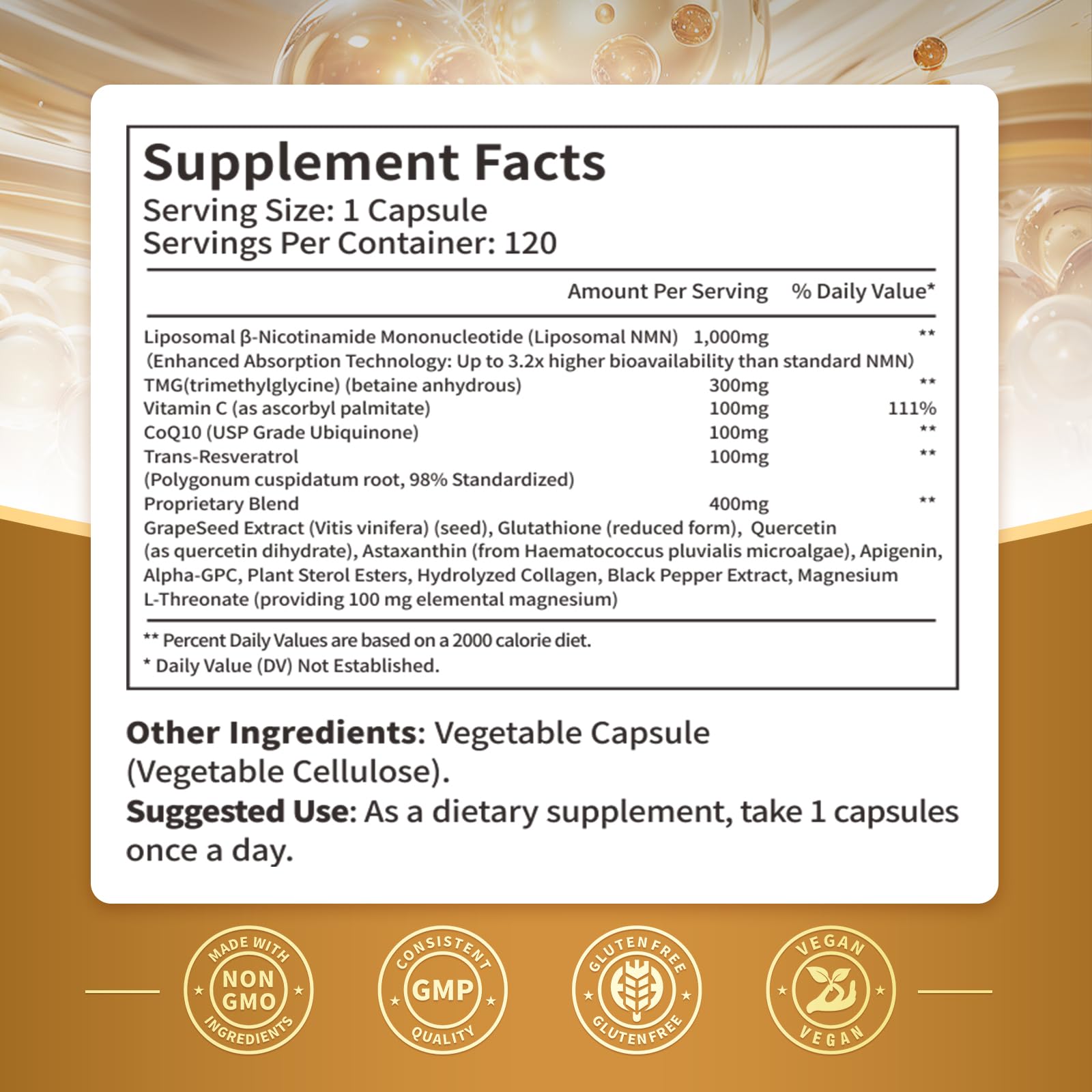 Vivonu Liposomal NMN Supplement | 15-in-1 NAD+ Support

