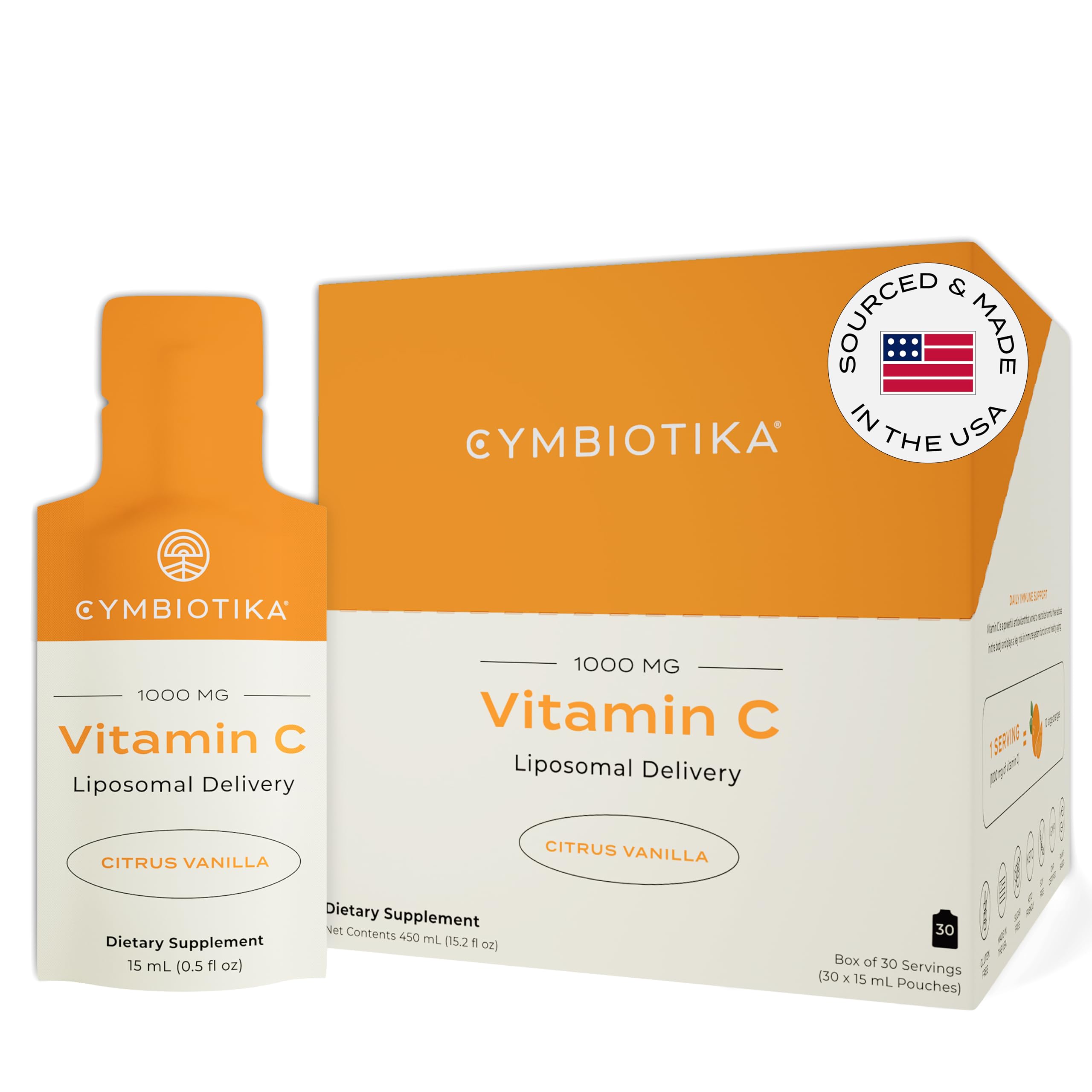 CYMBIOTIKA Vitamin C Liposomal for Immune & Skin Health

