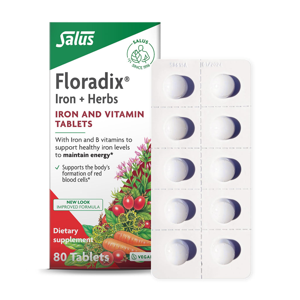 Floradix Iron Tablets - Iron Supplement with B Vitamins

